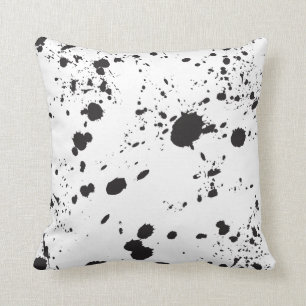 Coussin Peinture à rayures noires