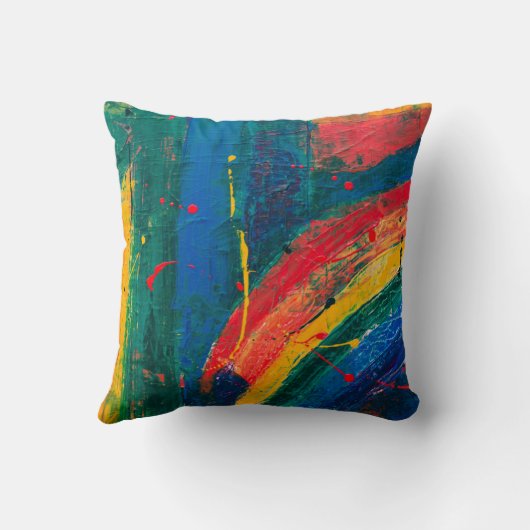 Coussin Peinture Abstraite (Verso)