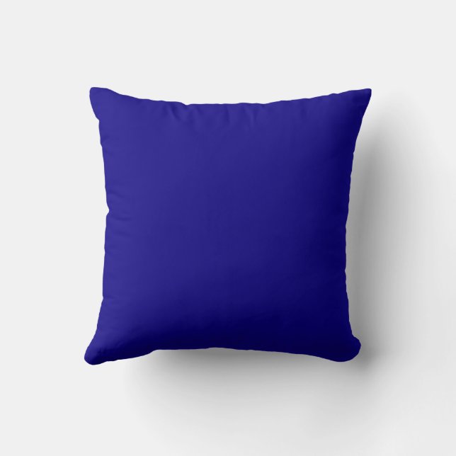 Coussin Peinture abstraite bleue (Verso)