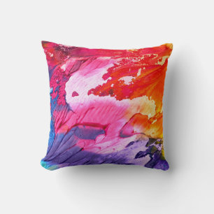 Coussin Peinture Abstraite colorée