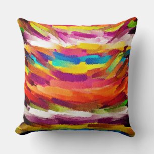 Coussin Peinture Abstraite colorée #2