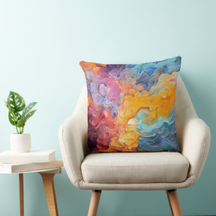 Coussin Peinture Abstraite colorée Art (8)