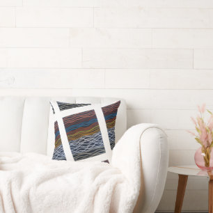 Coussin Peinture Abstraite de Front de Mer par Alfred Fox