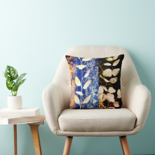 Coussin Peinture Abstraite Eucalyptus