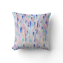 Peinture Abstraite Pink Bleu Cuivre Rose Or