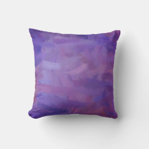 Coussin Peinture Abstraite Violette 5