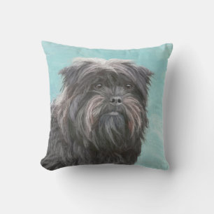Coussin Peinture Affenpinscher - Joli art original chien