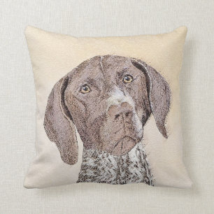 Coussin Peinture allemande d'indicateur aux cheveux courts