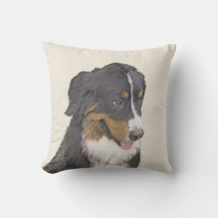 Coussin Peinture bernoise de chien de montagne - Art origi