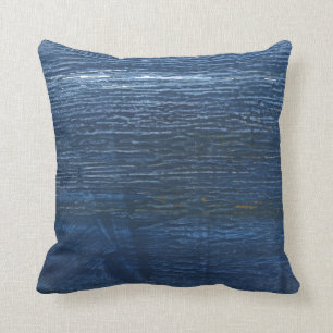 Coussin Peinture bleu foncé