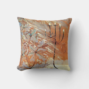 Coussin Peinture célèbre hiver (V)