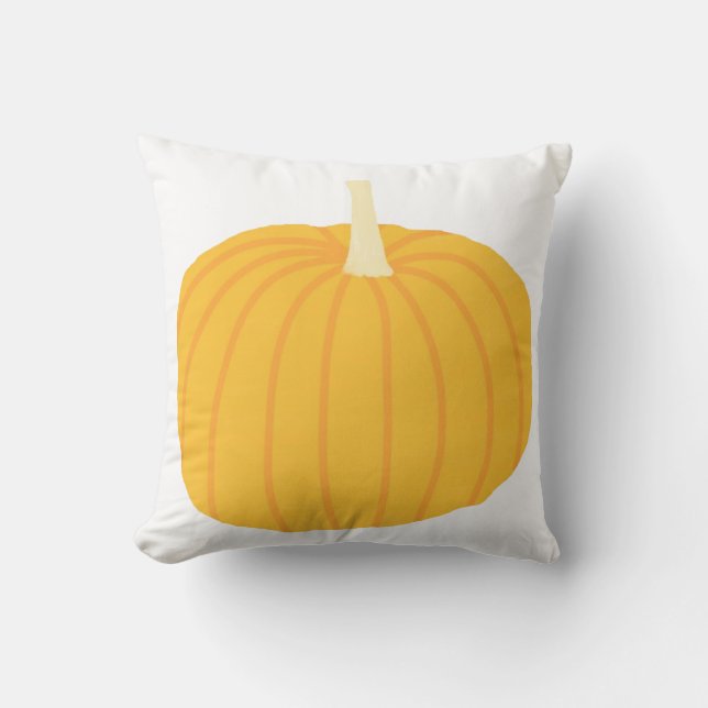 Coussin peinture citrouille (Recto)
