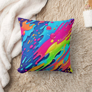 Coussin Peinture colorée