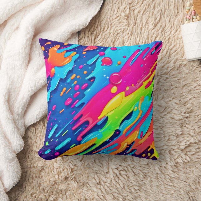 Coussin Peinture colorée (Couverture)