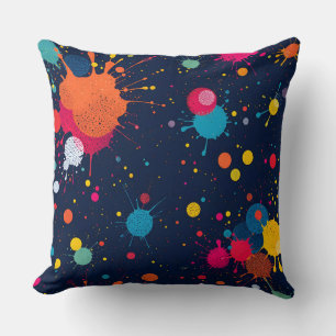 Coussin Peinture colorée Motif.Extérieur moderne