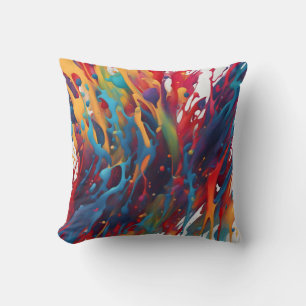 Coussin Peinture d'art abstrait