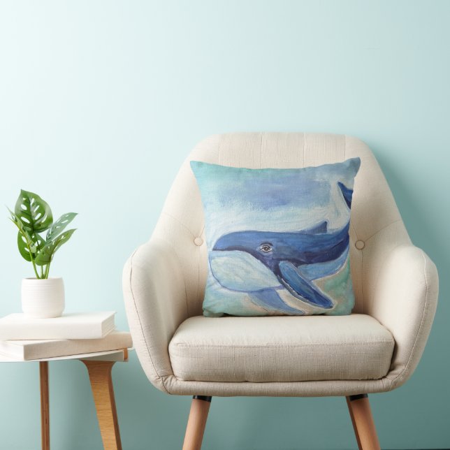 Coussin Peinture de baleine  (Chaise)