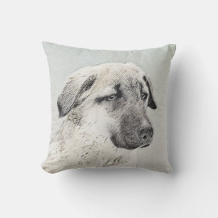 Coussin Peinture de berger anatolienne - Art original de c