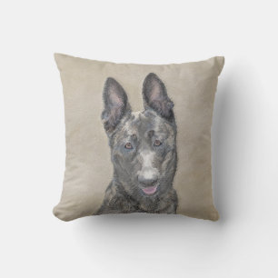 Coussin Peinture de berger hollandais - jolie art original