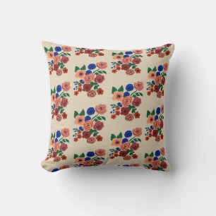Coussin Peinture de bouquet de fleurs