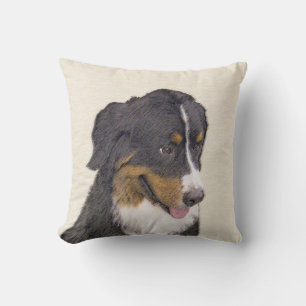 Coussin Peinture de Bouvier Bernois - Art de chien origina