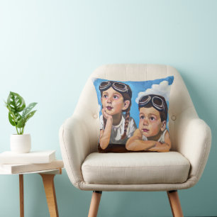Coussin Peinture de Chérubin Moderne - Art Inspiré de Remb