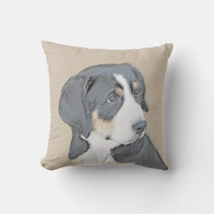 Coussin Peinture de Chien de Montagne bernois - Art origin