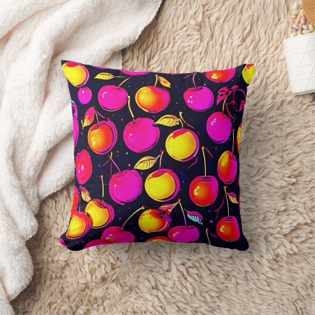 Coussin Peinture de chien de surf coloré (Couverture)