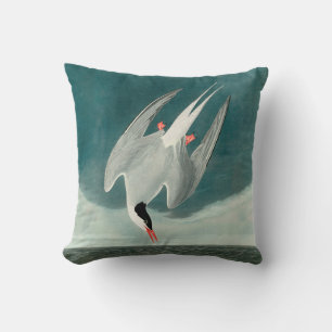 Coussin Peinture de faune d'oiseau de sterne arctique Audu
