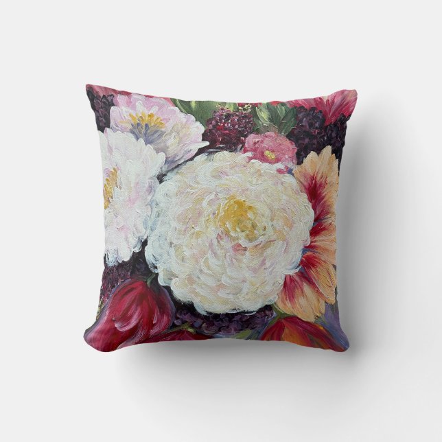 Coussin peinture de fleur Sweet Delight (Recto)