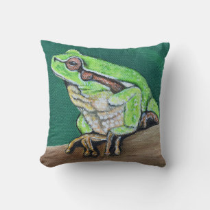 Coussin Peinture de grenouille arboricole