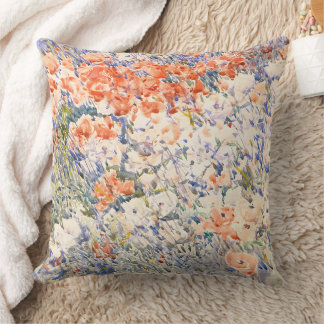 Coussin Peinture de jardin de fleurs magnifiques - Le jard