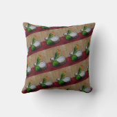 Coussin Peinture de la fête tropicale de l'inséparable par (Verso)