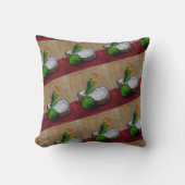 Coussin Peinture de la fête tropicale de l'inséparable par (Recto)