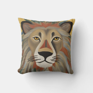 Coussin Peinture de lion