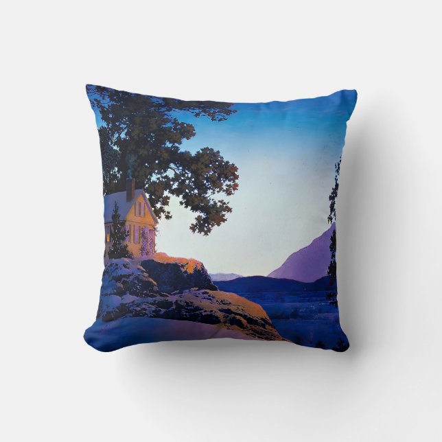 Coussin peinture de Maxfield Parrish (Recto)