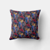 Coussin Peinture de taureau abstrait par Alfred Fox (Verso)