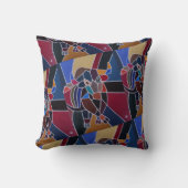 Coussin Peinture de taureau abstrait par Alfred Fox (Recto)