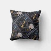 Coussin Peinture de vendredi soir par Alfred Fox (Recto)