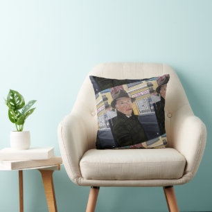 Coussin Peinture de Vicente Castellano Benci par Alfred Fo