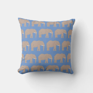 Coussin Peinture d'éléphant Safari Motif Jeu d'oreiller