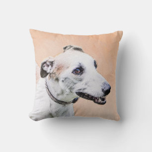 Coussin Peinture Greyhound - Cute Original Chien Art