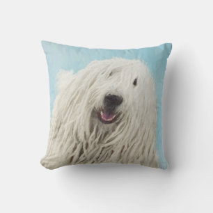 Coussin Peinture Komondor - Cute Original Chien Art