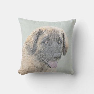 Coussin Peinture Leonberger - Joli art original chien
