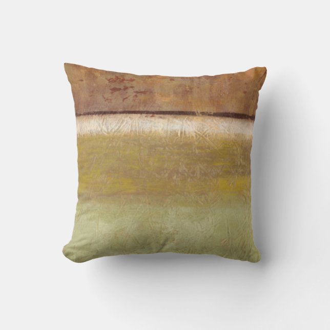 Coussin Peinture moderne dans les tons de terre par Norman (Recto)