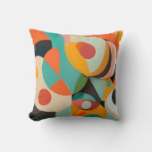 Coussin Peinture moderne du milieu du siècle, diverses cou (Recto)