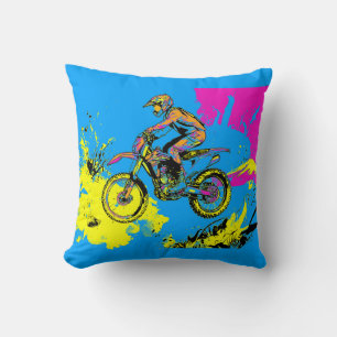 Coussin Peinture - Motocross Rider