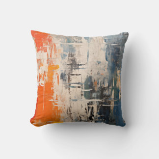 Coussin Peinture Numérique Abstraite Carrefour Chromatique