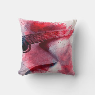 Coussin peinture numérique Abstraite de guitarart, abstrai