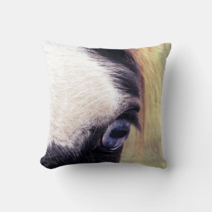 Coussin Peinture observée par bleu